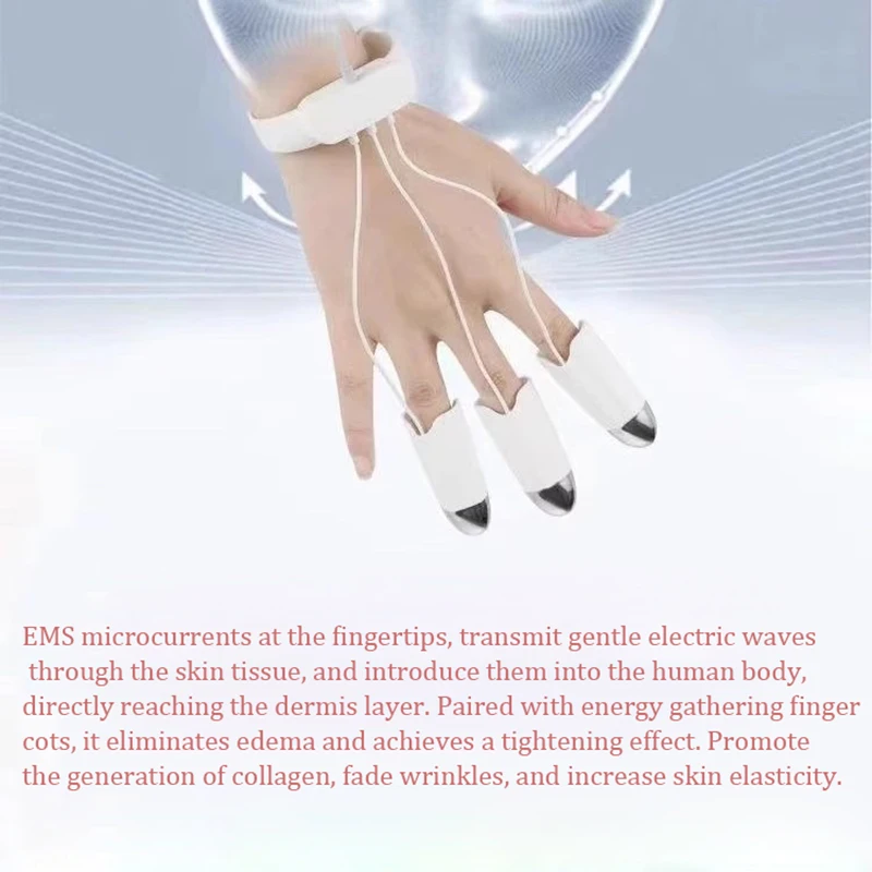 NEW Microcurrent Golden Finger NEW Face Lifting Neck Firming Devices Body Massager EMS Beauty Machine Skin Rejuvenation Finger - view 4