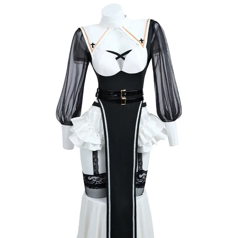 

Anime Succubus Nun cosplay Costumes Women Cute Sexy Nun Dress Sister Nun Uniform Suits Halloween Carnival Party Roleplay Clohtes