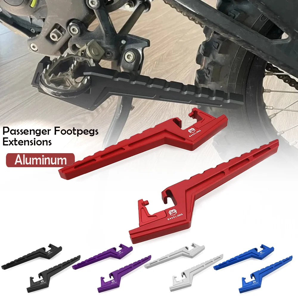 Passenger Foot Peg Extensions Extended Footpegs Dirt Bike Off-Road For Honda CRF 450R 450RWE 450RX 450X 450L 450RL 250RX 250R