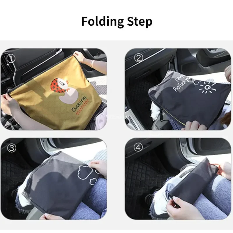 Magnetic Curtain In The Car Window Sunshade Cover Cartoon Universal Side Window Sunshade UV Protection for Kid Baby Children