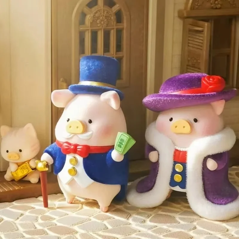 本物のルル豚月光ロマンスシリーズハンギングカードアニメアクションフィギュアトレンディなおもちゃかわいい漫画デスク装飾品大人のギフト