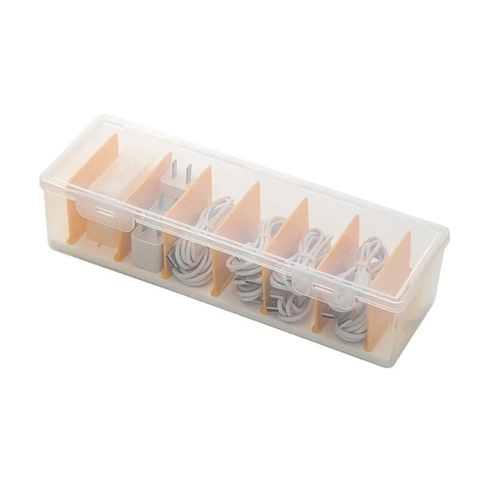 Clear Card Storage Box Adjustable Divider Dustproof Lid Organizer for Cards Removable Divider Compartmentalized