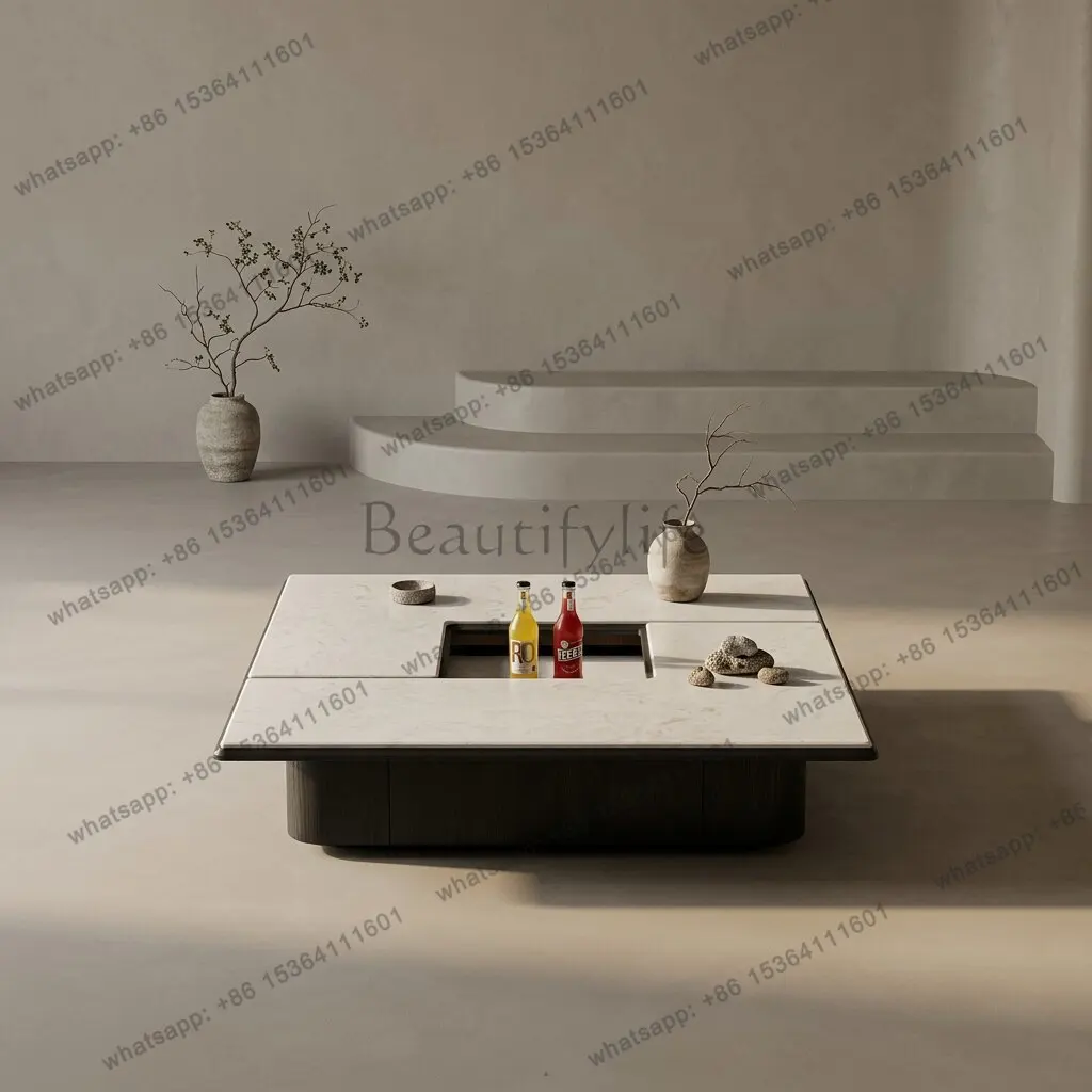 LS Italian light luxury multi-functional deformable coffee table designer new living room multi-functional coffee table