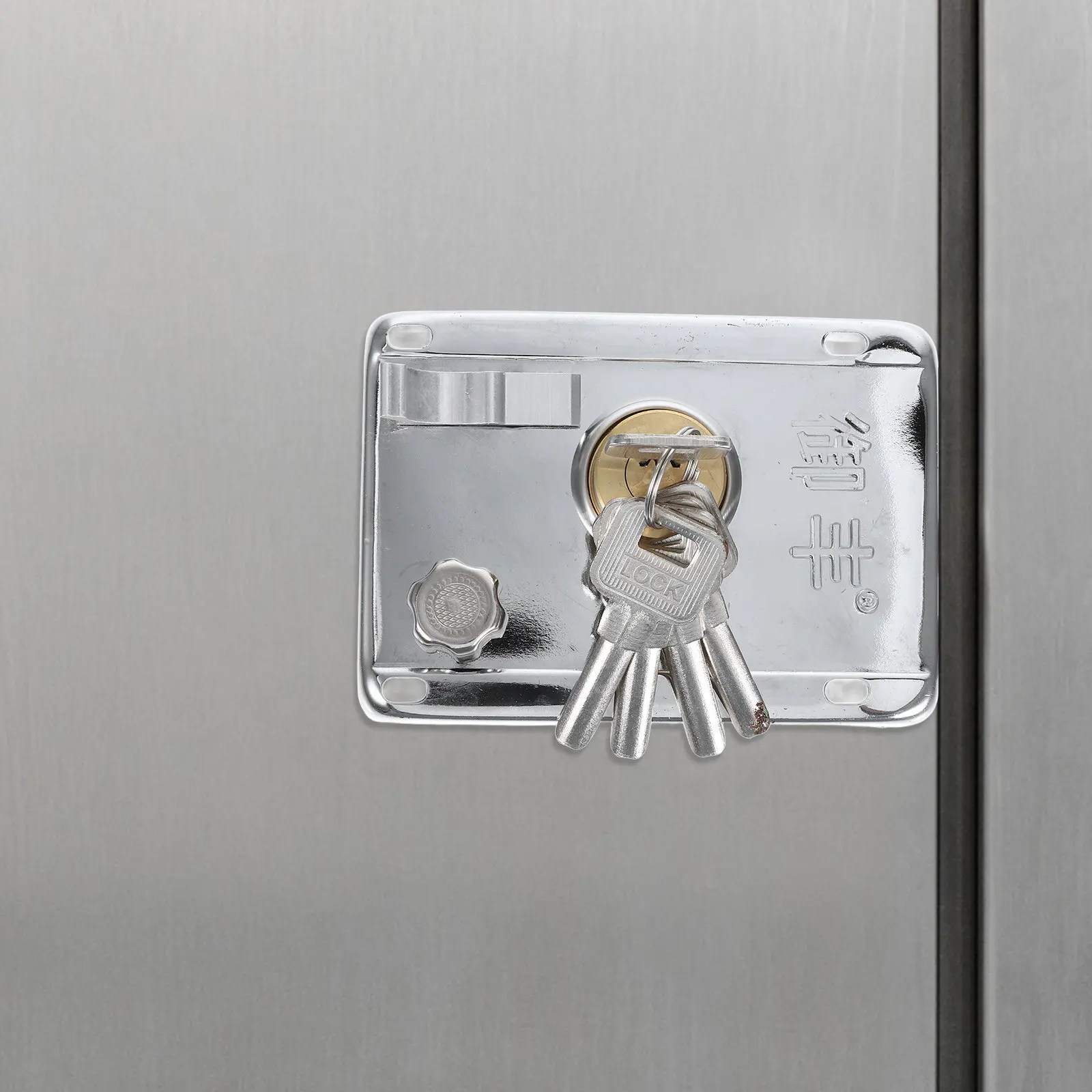 

Замок-защелка из нержавеющей стали для деревянных, стальных и нержавеющих дверей: для дома, спальни, общежития, гаража, входной двери, обеспечивающий безопасность