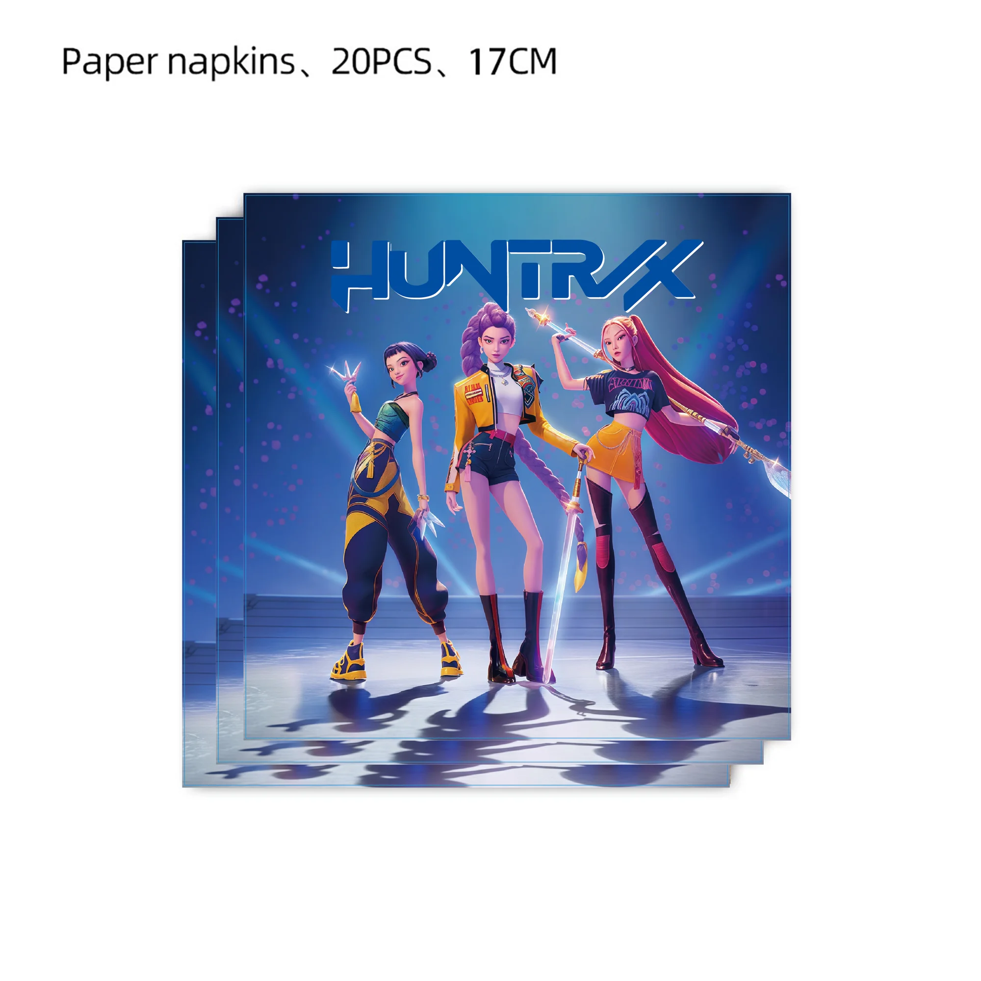 Kpop Demon Hunters Birthday Party Decor Korean  Anime Set Tableware Tablecloth Cup Balloon Cake Topper Baby Girl Favor Supplies