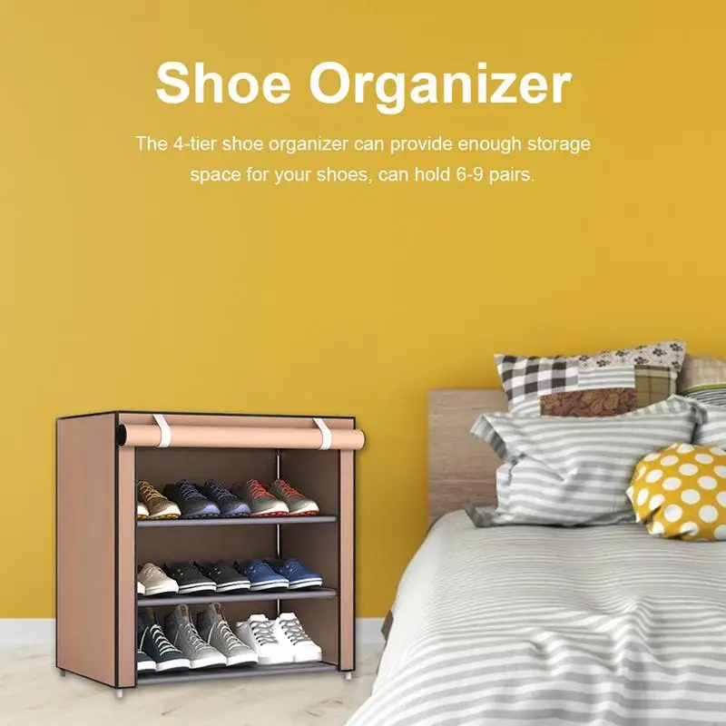 Dustproof Shoe Rack Non-woven Shoe Rack Storage Bag Closet Household Shoe Storage Rack Storage Cabinet 3 Layer