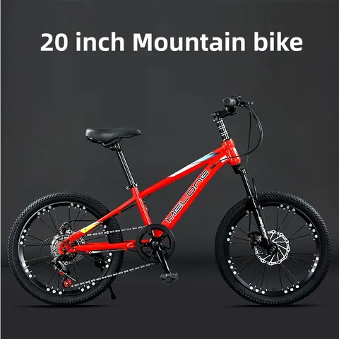아동용 산악 자전거 고탄소강 가변 속도 프레임, 충격 흡수 포크, 20 인치 학생 소형 휠, MTB 자전거, 22 인치