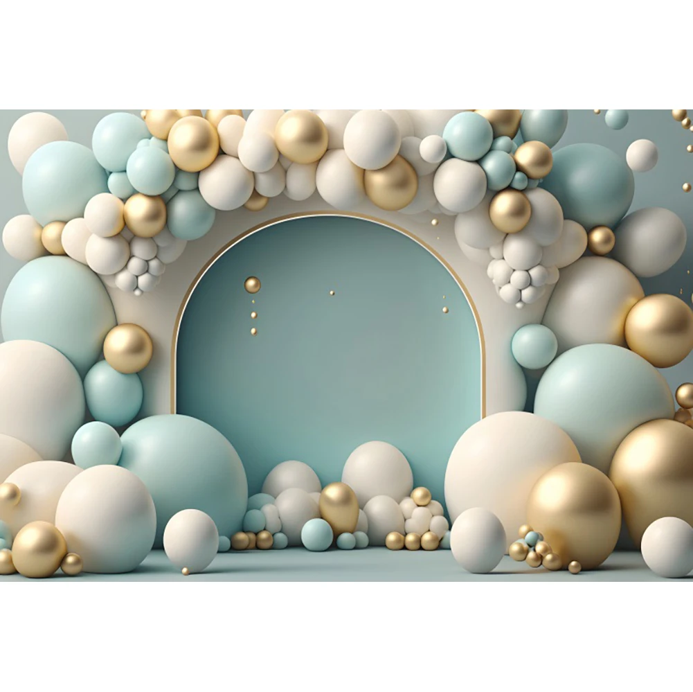 خلفيات حفلات للتصوير الفوتوغرافي ، بالون الطفل ، مشهد منظمة العفو الدولية ، استحمام الطفل ، الصورة ، فوتوجرونيك ، استوديو ، 1st عيد ميلاد