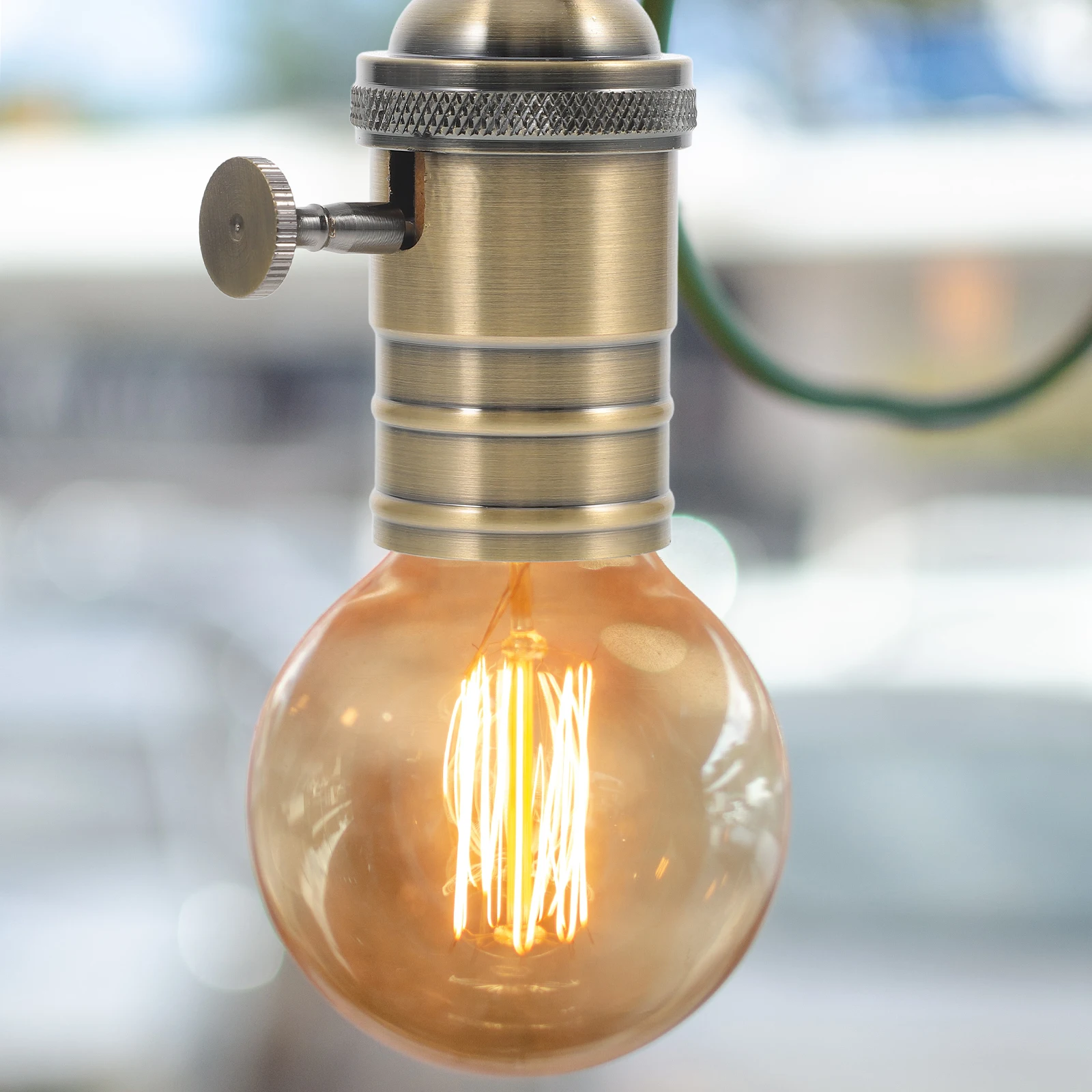 

E26 E27 Metal Bulb Holder Retro E27 Base Style 3 Way Socket Replacement Lamp Lamp Parts Parts Screw Base Lighting Accessories