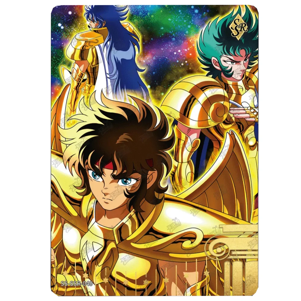 KAYOU Saint Seiya SSR Athena Hiruda Aiolos Kanon SAGA Hypnos Refractive glitter collectible cards for boys' holiday gifts