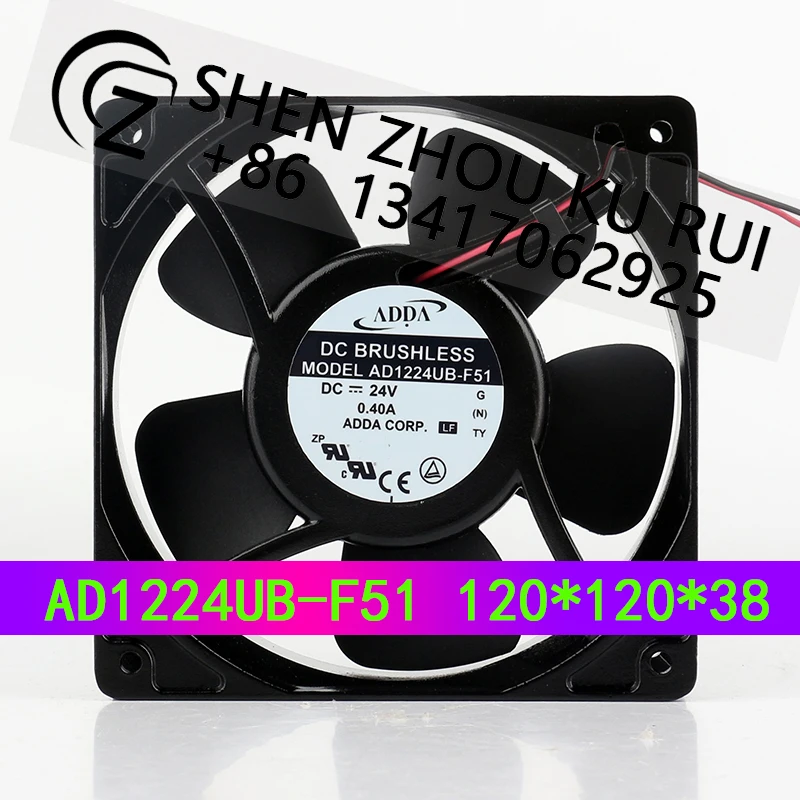 

Инвертор ADDA с алюминиевой рамой 24 В 0,40 А 12038 120X120X38 мм 12 см водонепроницаемый двойной шарик AD1224UB-F51 охлаждающий вентилятор