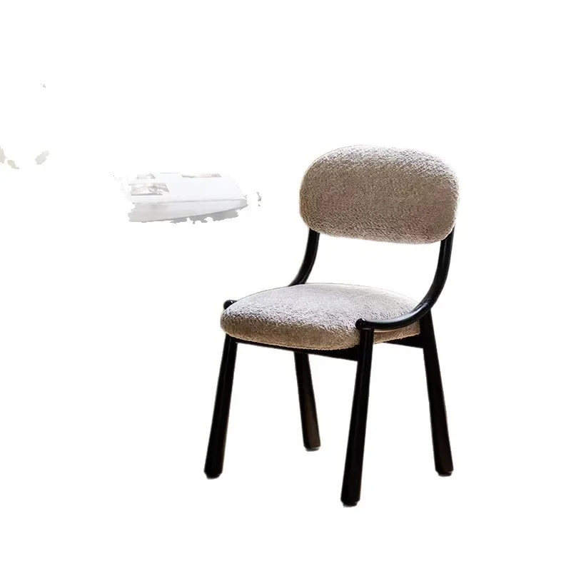 Home leisure chair back chair, retro girls bedroom makeup chair