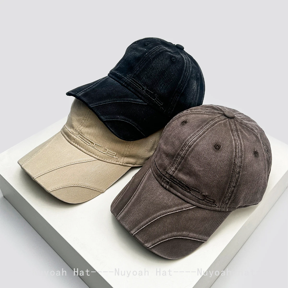 New Men Women Retro Personal Letters Embroidery Baseball Hats Sunshade Simple Versatile Street Peaked Caps ins Fashion Outdoor