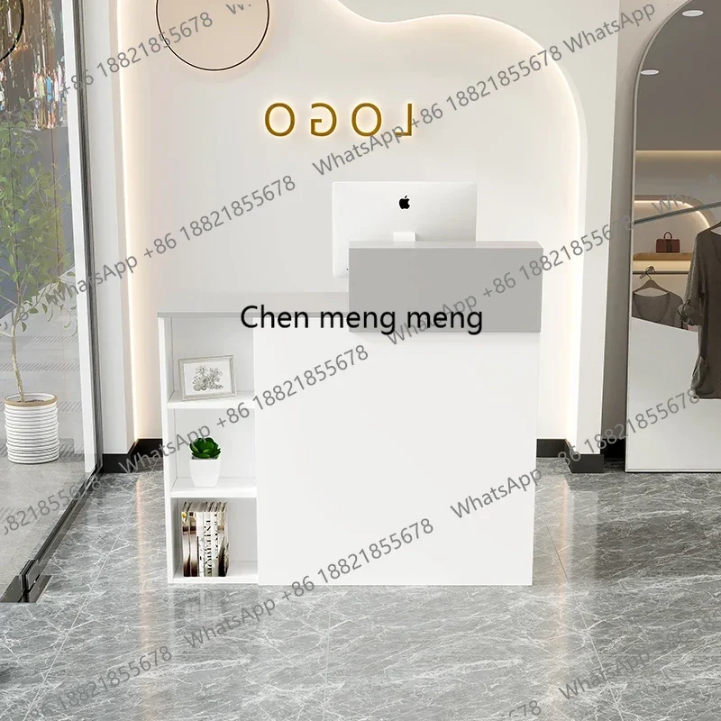 

Reception Desks Space White Corner Reception Desks Modern Display Bar Counter Checkout Office Mostrador Commercial Furniture
