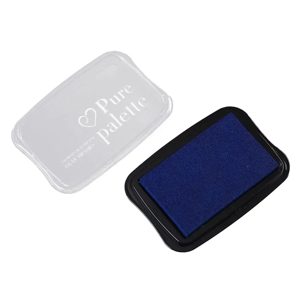 Contenuto della confezione Mm Solid Ink Pad Stamp artigianato fai da te spugna di plastica viola nera Mm deviazione della misurazione manuale