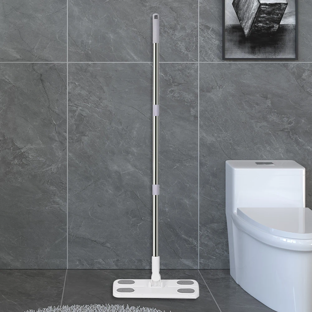 

360 Degree Rotation Dry & Wet Flat Mops Cleaning Scraper Cleaning Mop Sweeper for Hardwood Laminate Tile Floor Cleaning