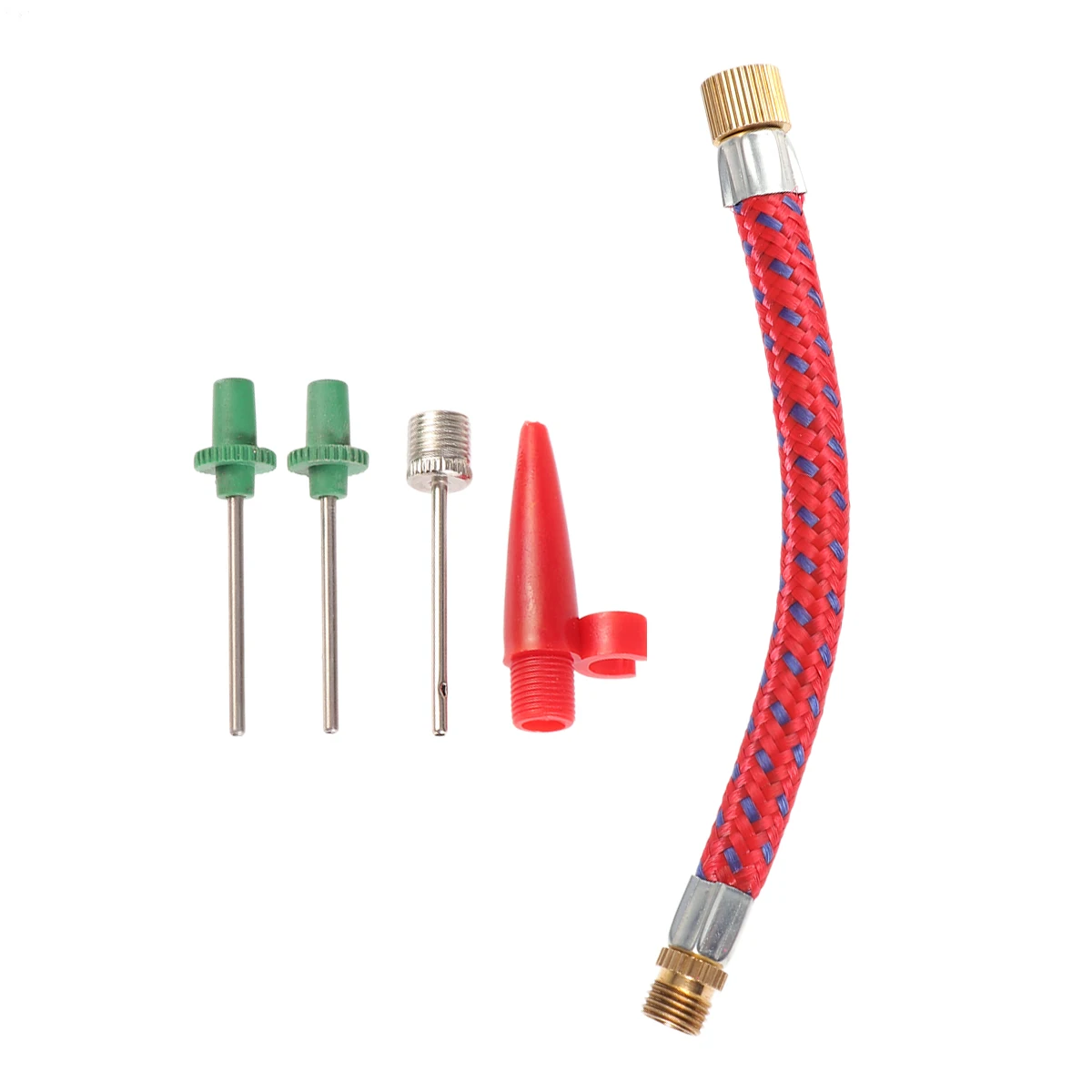 5 個の空気注入針セットスポーツボールバイクタイヤポンプ用多用途アダプターコネクタサッカーバスケットボールサッカー用