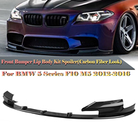 For BMW 5 Series F10 M5 Only 2012-2016 Front Bumper Spoiler Lip Blade+Fog Light Intake Frame Side Air Vent Splitter Corner Cover