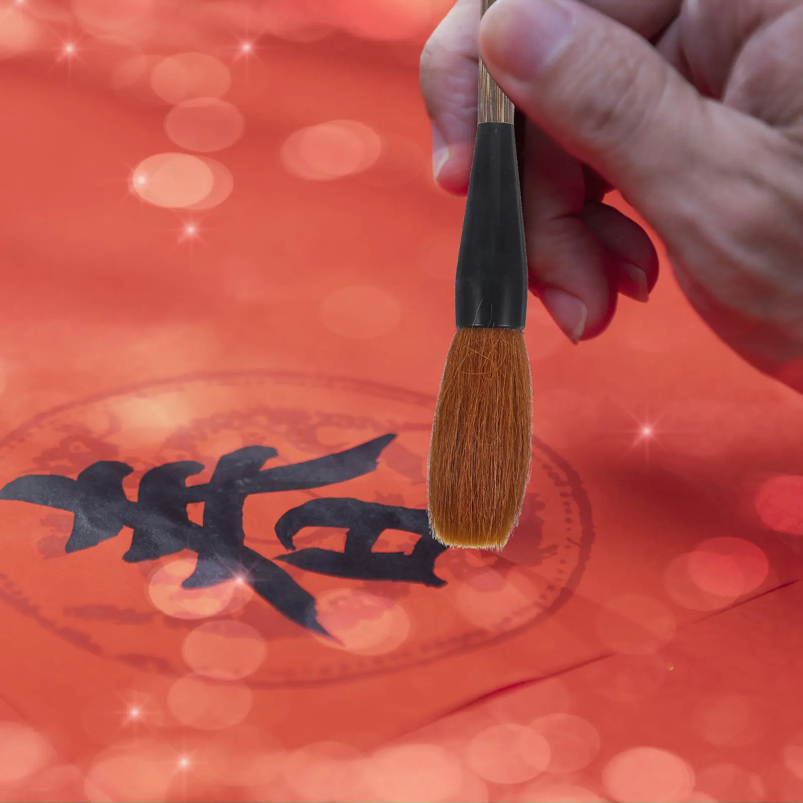 1Pcs Traditional Chinese Calligraphy Hair Brush for Watercolor Ink Painting Calligraphy Drawing Stroke