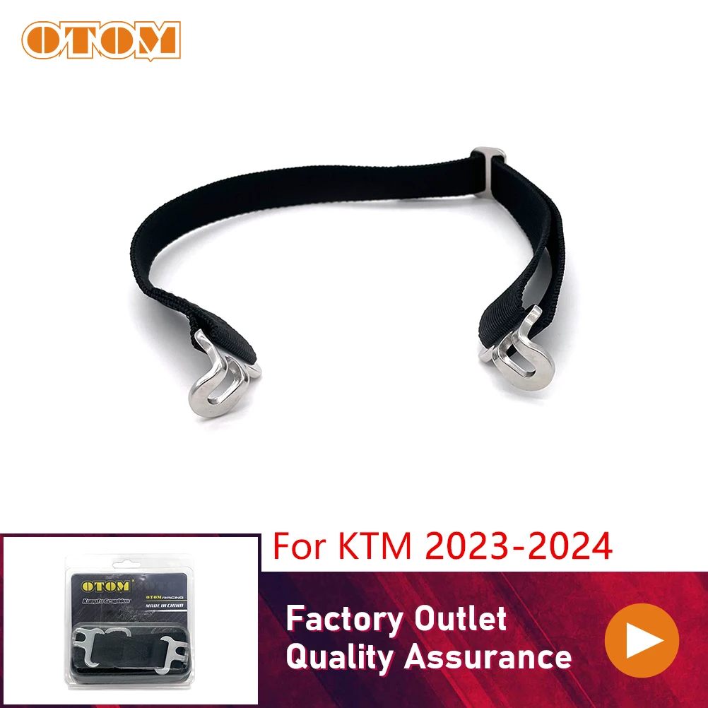 OTOM Motorcycle Rear Lift Strap Adjustable Motocross Rescue Belt Cushion Seat Pull Sling For KTM 2023-2024 SX-F XCF EXC KEWS K23