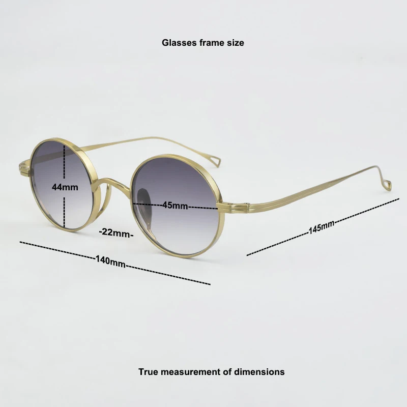 빈티지 100% 순수 티타늄 선글라스 남성 안경 레트로 디자이너 UV400 선글라스 여성 럭셔리 브랜드 패션 안경 프레임