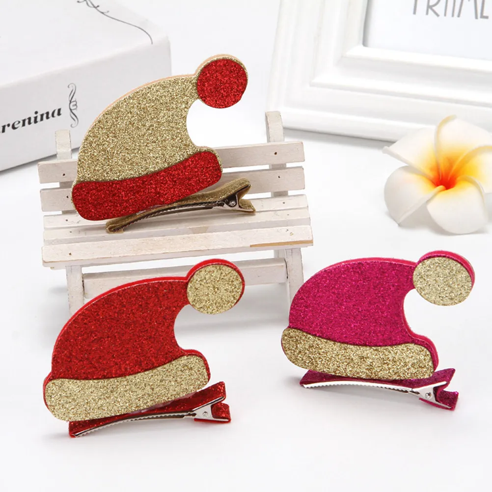 5Pcs Christmas Hair Clips Hair Accessories for Teens Barrettes Christmas Barrettes