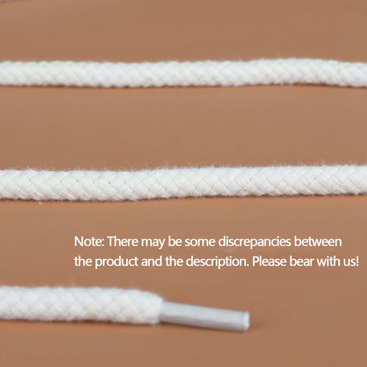 7mm/5mm Runde Baumwoll-Hanf-Schnürsenkel & Geeignet für Herren- und Damenschuhe, AJ und Sportschuhe, Runde Gewebte Schnürsenkel – Detail 9
