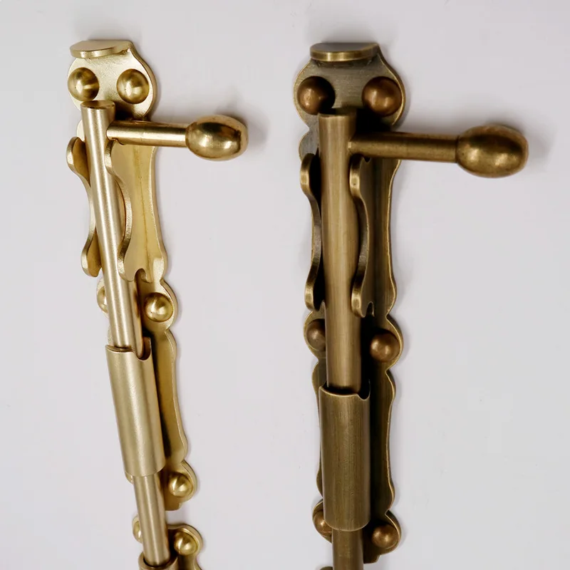 High Quality Gate Latch Sliding Lock Solid Brass Flip Latch Safety Door Bolt Latch Lock Hardware For Garden Door Lock