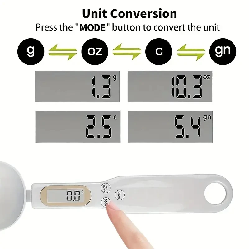 Mini cucchiaio bilancia da cucina digitale bilancia elettronica LCD per alimenti 0.1-500g cottura farina caffè in polvere bilancia misurino peso