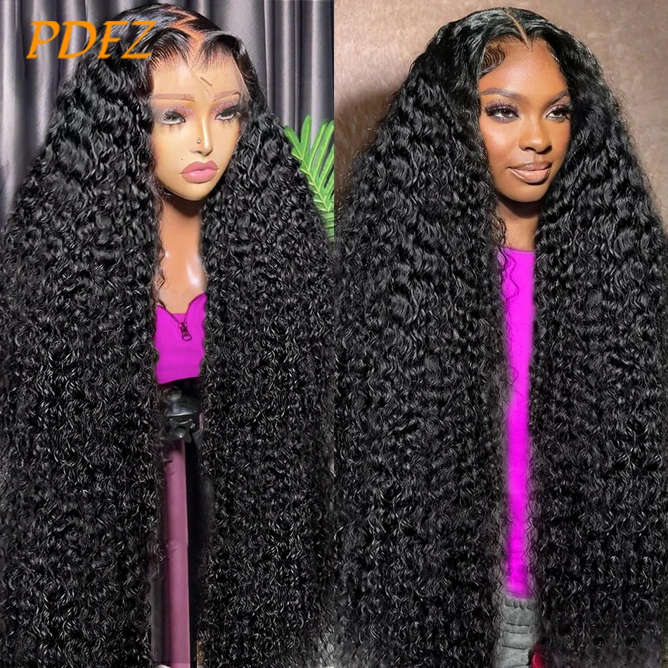 

Curly Lace Front Human Hair Wig 13X4 Hd Lace Frontal Wigs Deep Wave Frontal Wig Pre Plucked Bleached Knots Wigs Human Hair