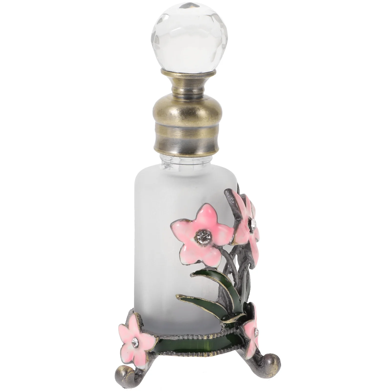 زجاجة عطر زجاجية غريبة على طراز الشرق الأوسط، حامل زيت عطري قابل لإعادة الملء، زجاجة تخزين عطر عتيقة، صغيرة فارغة #1