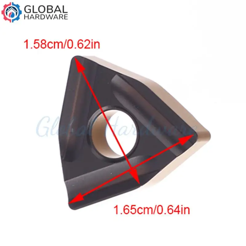 Inserts de tournage en acier WNMG080408R-LS SP3200, Type positif, adaptés à l'usinage de pièces en acier doux