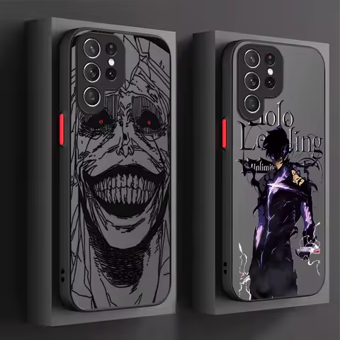 Hot Anime S-Solo Levelings Hard Phone Case For Samsung Galaxy S25 S23 S24 Ultra S22 S21 Plus FE A56 A36 A26 A16 A06 A15 5G Cover
