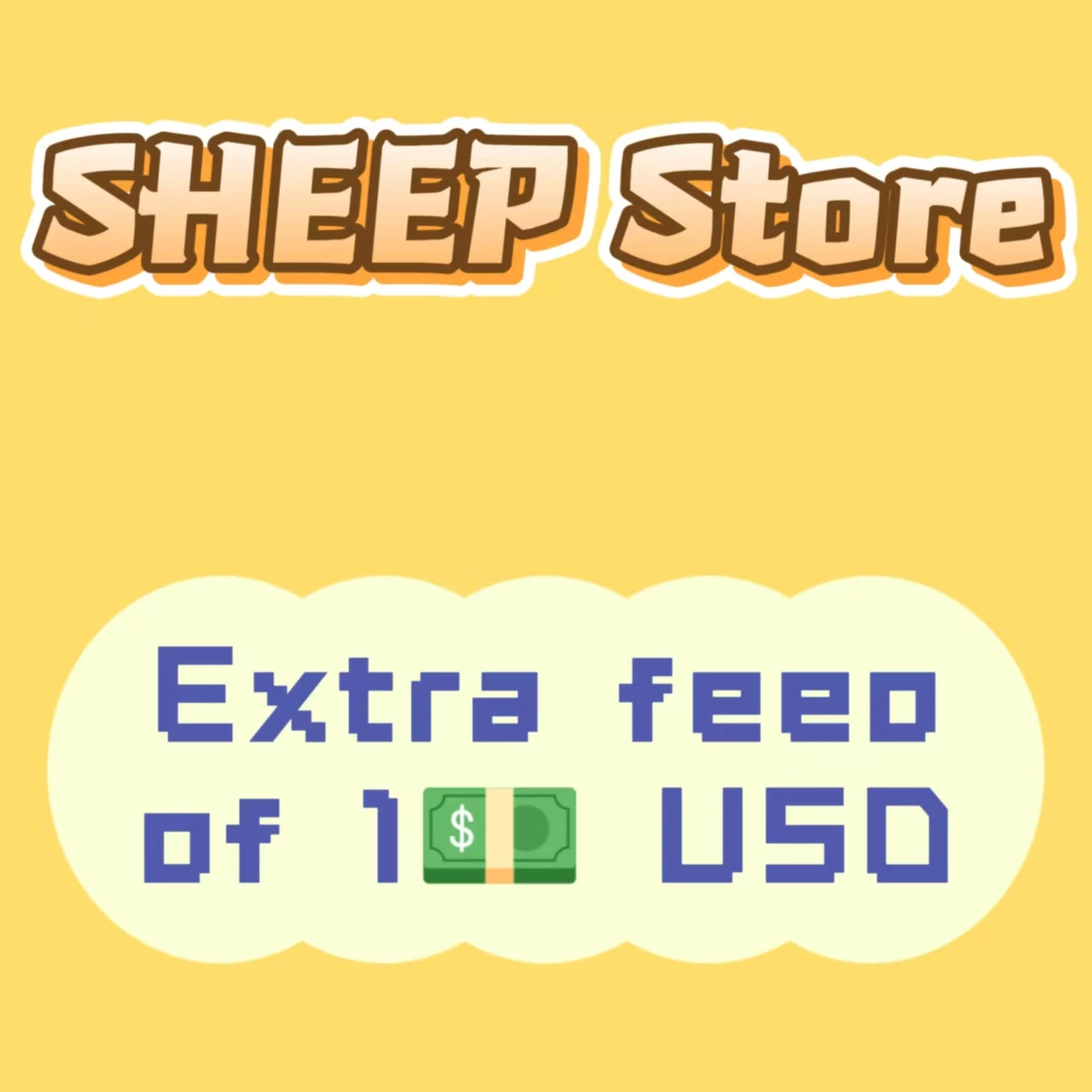 【 SHEEP Store】Extra Fee USD1 - for Additional Payment Use Only\\\