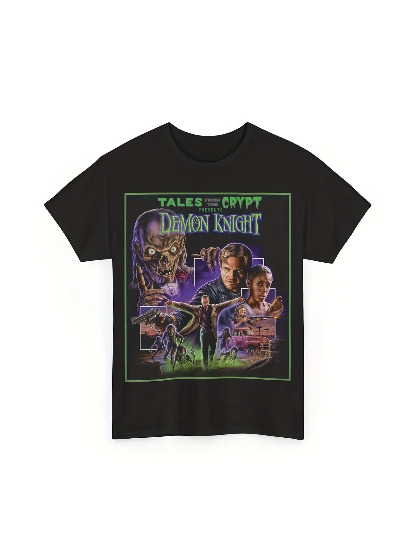 Tales From The Crypt Demon Knight Облегающая футболка унисекс, футболка из плотного хлопка, мужская одежда, предложения, мужские рубашки, мужская одежда