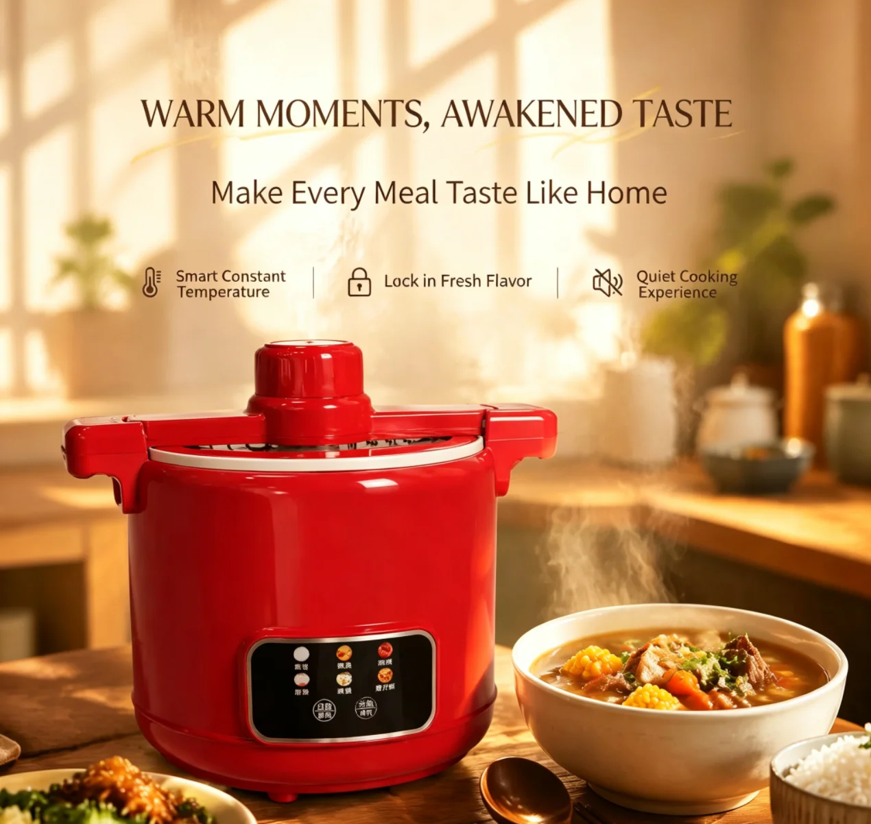 2l-micro-pressure-electric-cooker-titanium-ceramic-glaze-inner-pot-multifunctional-mini-pressure-cooker-stew-soup-porridge-rice