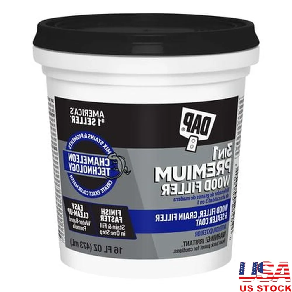 

Наполнитель для древесины премиум-класса, 16 унций, на водной основе, песчаная, под покраску, для пятен, быстросохнущая, прочная, для внутреннего и наружного использования, сочетание цветов