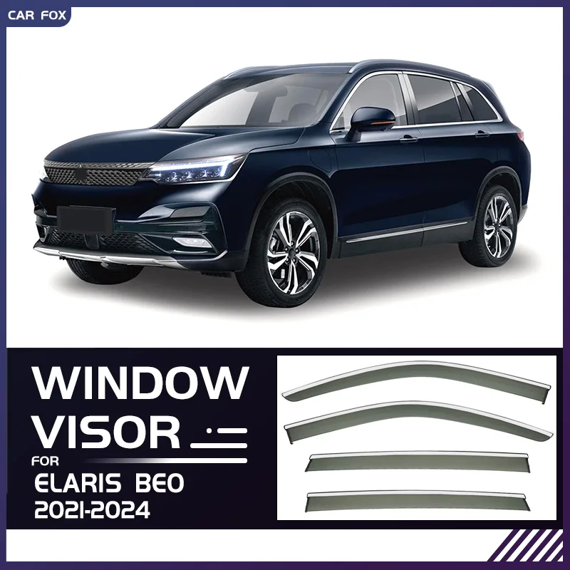 

For Elaris Beo 2021-2024 Window Visor Vent Shades Sun Rain Deflector Guard 4PCS/SET For Elaris Beo 2021-2024