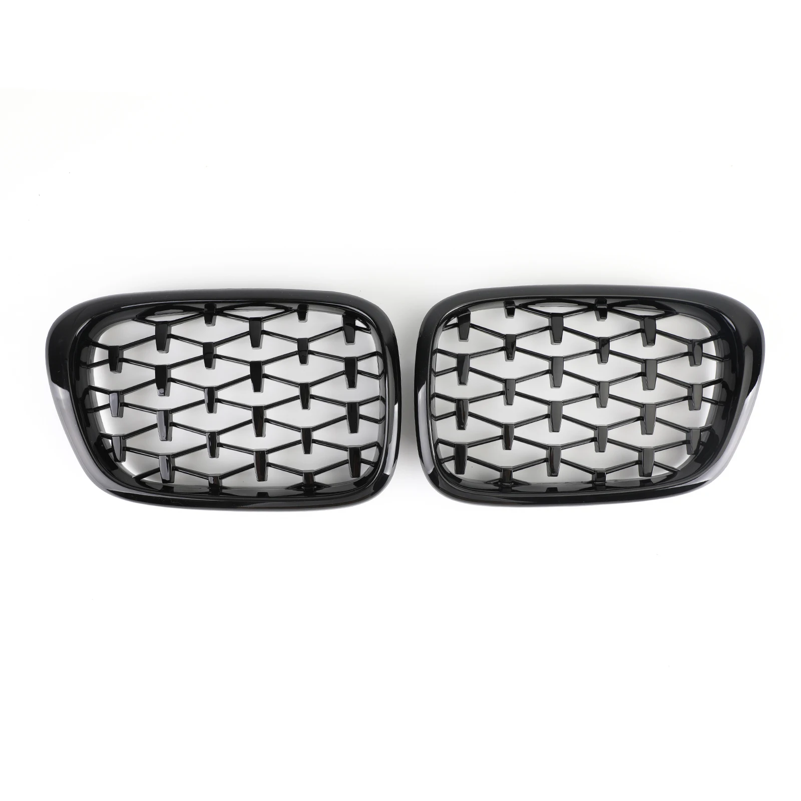 for BMW E39 5 Series Facelift Grill Black Matte Chrome Front Kidney Grille Car Tuning Body Kit