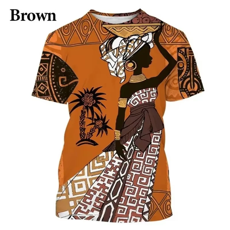 

Newest Summer Mens Clothing 3D Printed African Ethnic Tradition Stripe Men Oversized Short Sleeve TShirt Men's Casual T-shirts