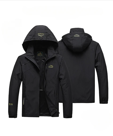 

2024 New Men's and Women's windbreaker Outdoor Travel Multi Pocket Functionl Waterproof Coat Men's Detachable Hat Thin Jacket