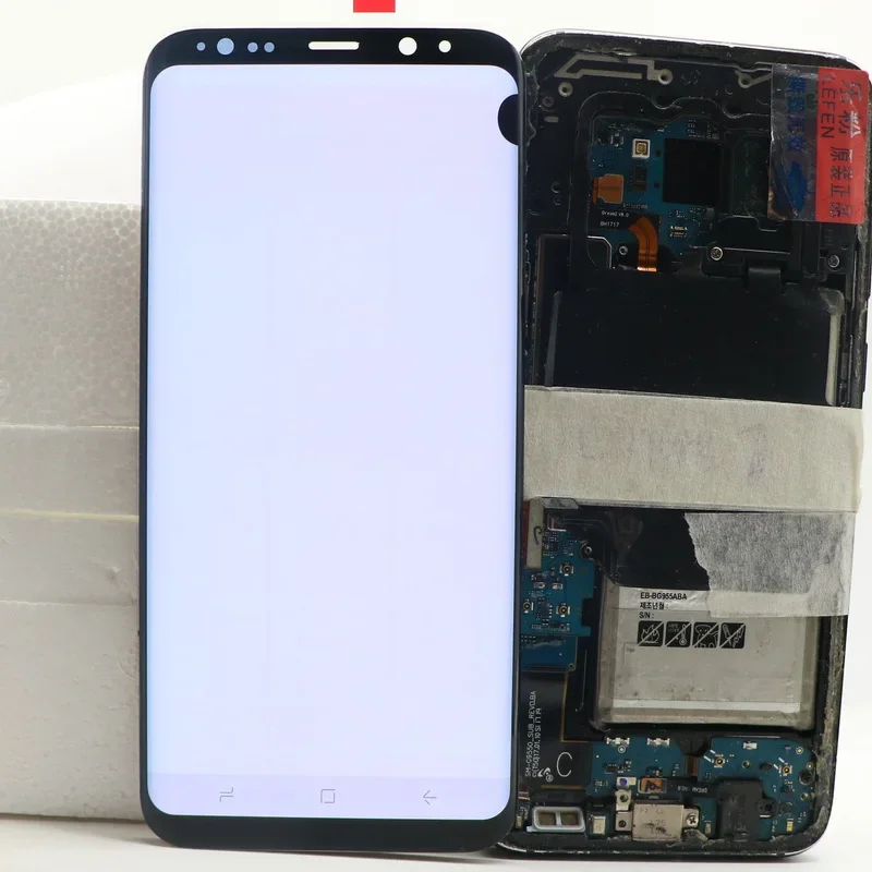 SUPER AMOLED S8 Plus LCD do SAMSUNG Galaxy s8 plus G955 G955F G955U SM-G955F/DS S8 + wyświetlacz Lcd ekran dotykowy Digitizer