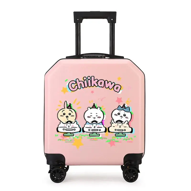 Cartoon Hachiware Trolley Box Boy Girl Small Luggage 18 Inches Student Gift Travel Bags for Woman Anime Usagi Chiikawa