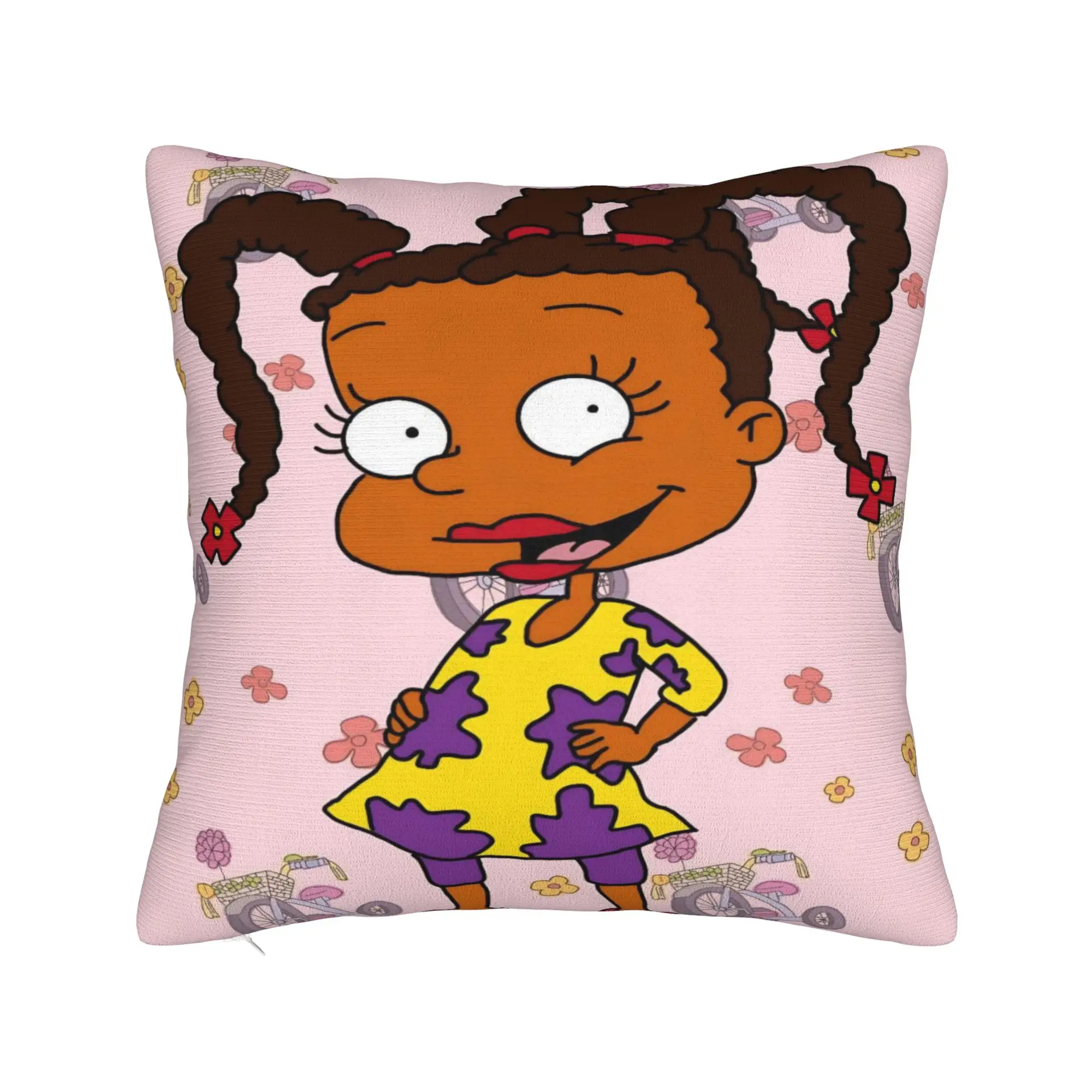 Decorative Pillowcases Cartoon R-Rugrats Merch Car  Throw Pillow Case Cover Square Multiple Sizes