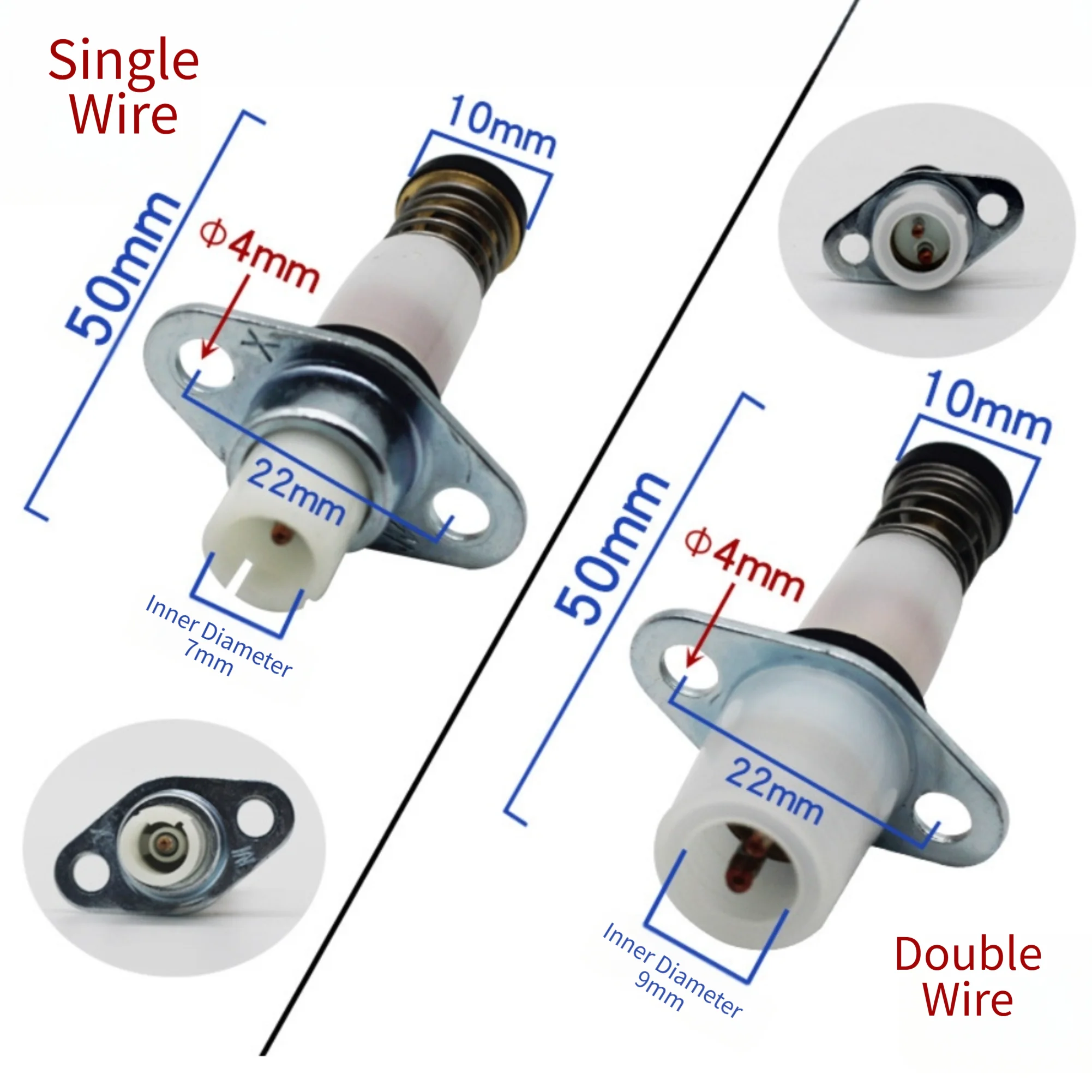 Gas Stove Ignition Needle Thermocouple Sensor Pin Single Double Wire Solenoid Valve For Heating Parts Accessories