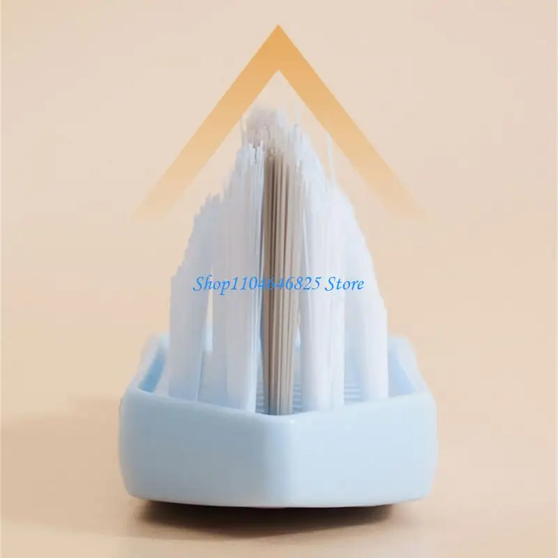 

Corner Cleaner Brush Triangular Brush Head Soft Double Bristles Cleaning Tool