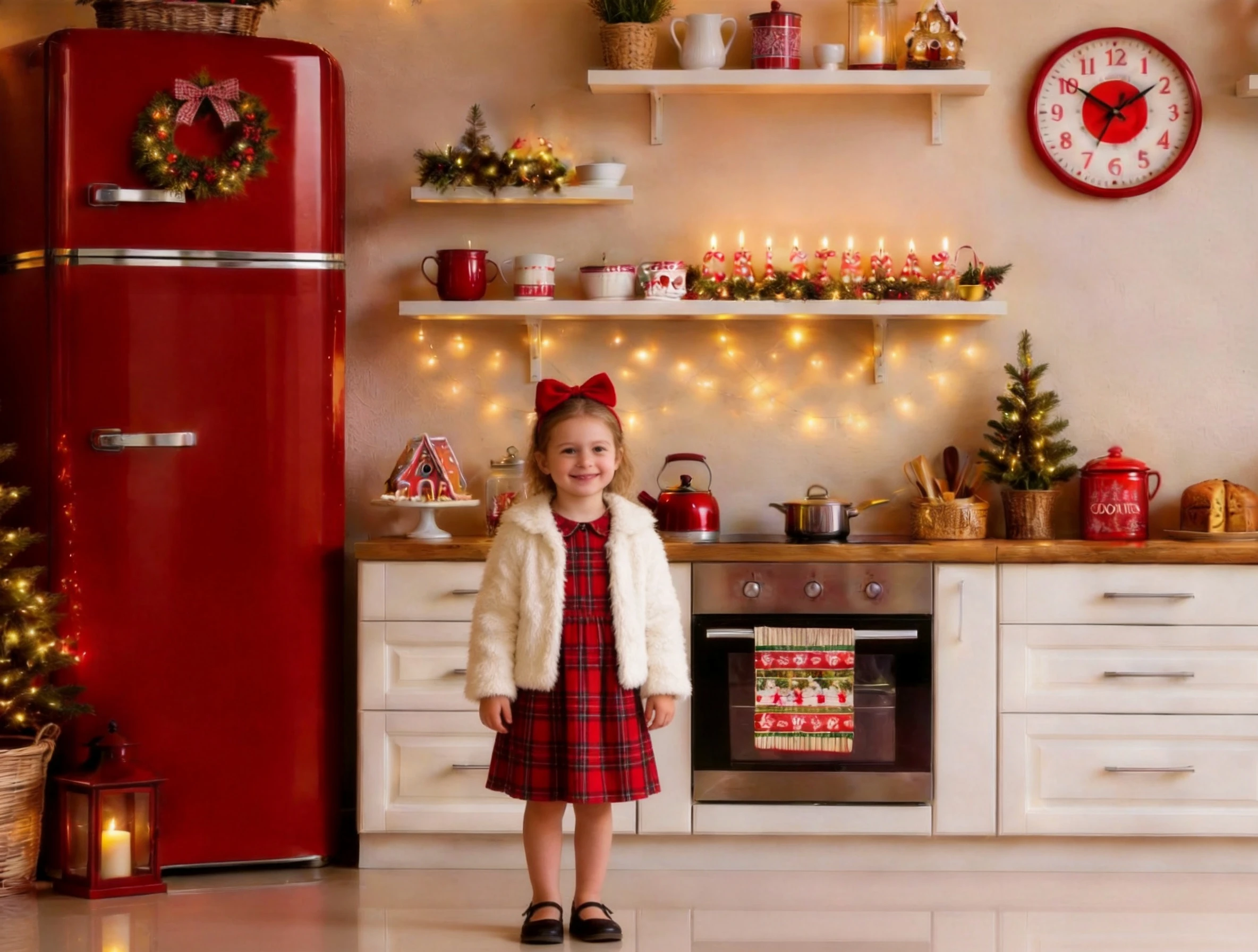 Cenário de Natal, cozinha acol - Baking Kitchen For Kids avaliação e preço
