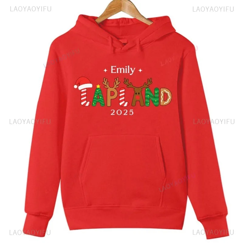 شخصية لابلاند الأسرة عطلة عيد الميلاد هوديي القطب الشمالي سانتا كلوز هدية عيد الميلاد هودي الشباب هوديس محايد معطف بقلنسوة #6