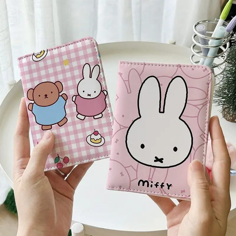 Miffy Rabbit Card Set High Color Value Cartoon Printing Creative Men's and Women's Passport Identity Card Storage Folder Gift