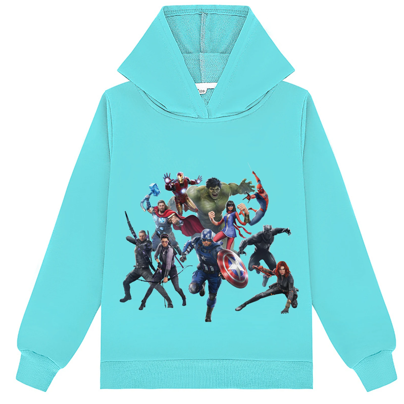 Hauts à manches longues pour enfants en bas âge, pull à capuche mignon, sweat-shirt fantaisie d'automne Hulk avec capuche (2-14 ans, 6 couleurs)